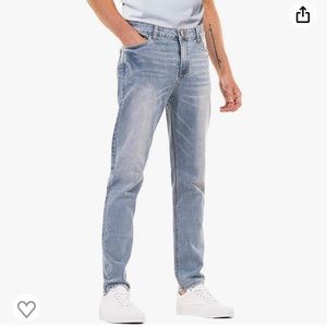 Men’s Slim Fit Skinny Jeans stretch Denim straight leg pants size 34